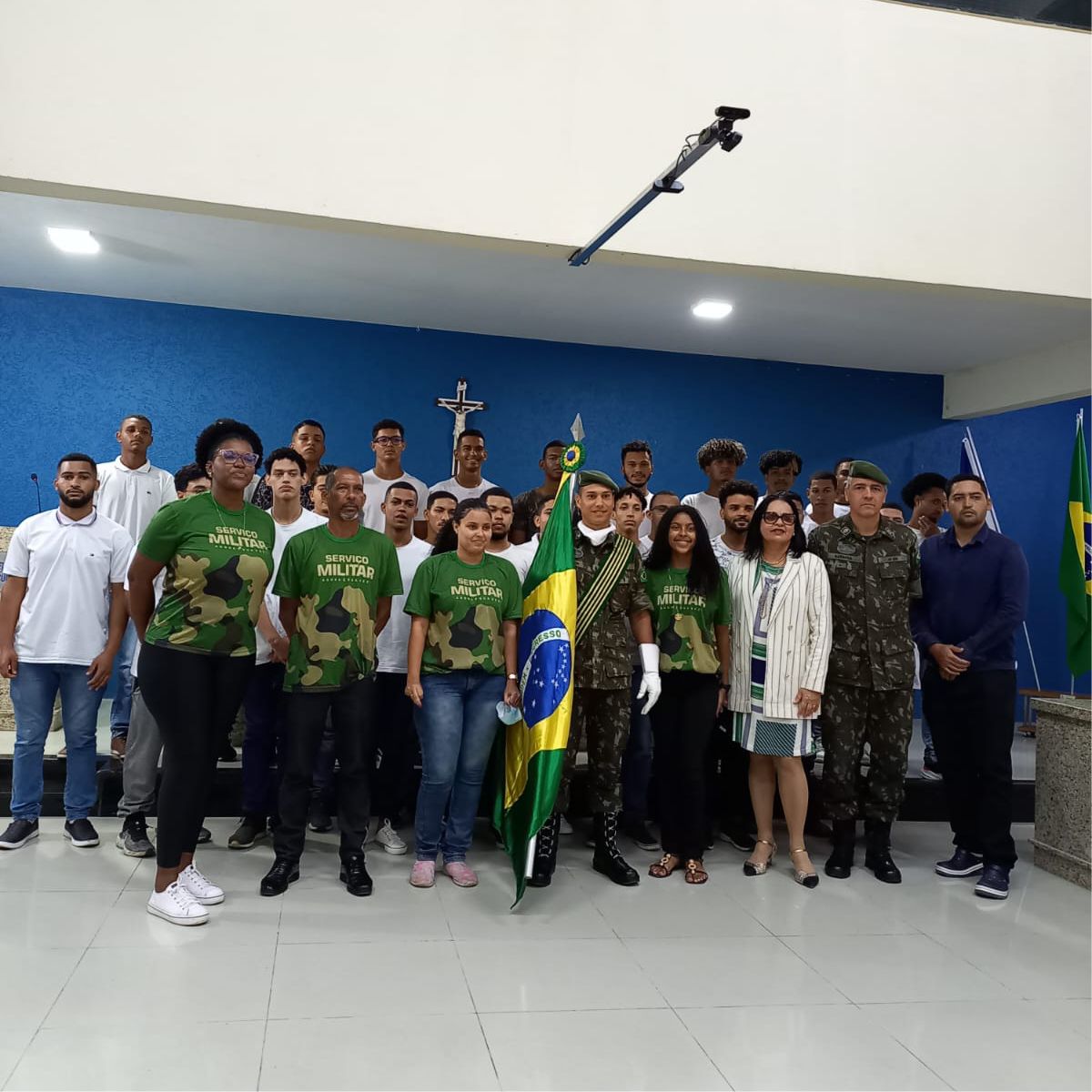 Cerimônia de Dispensa de incorporação e Juramento da Bandeira - Junta Militar de Conceição do Jacuípe. 