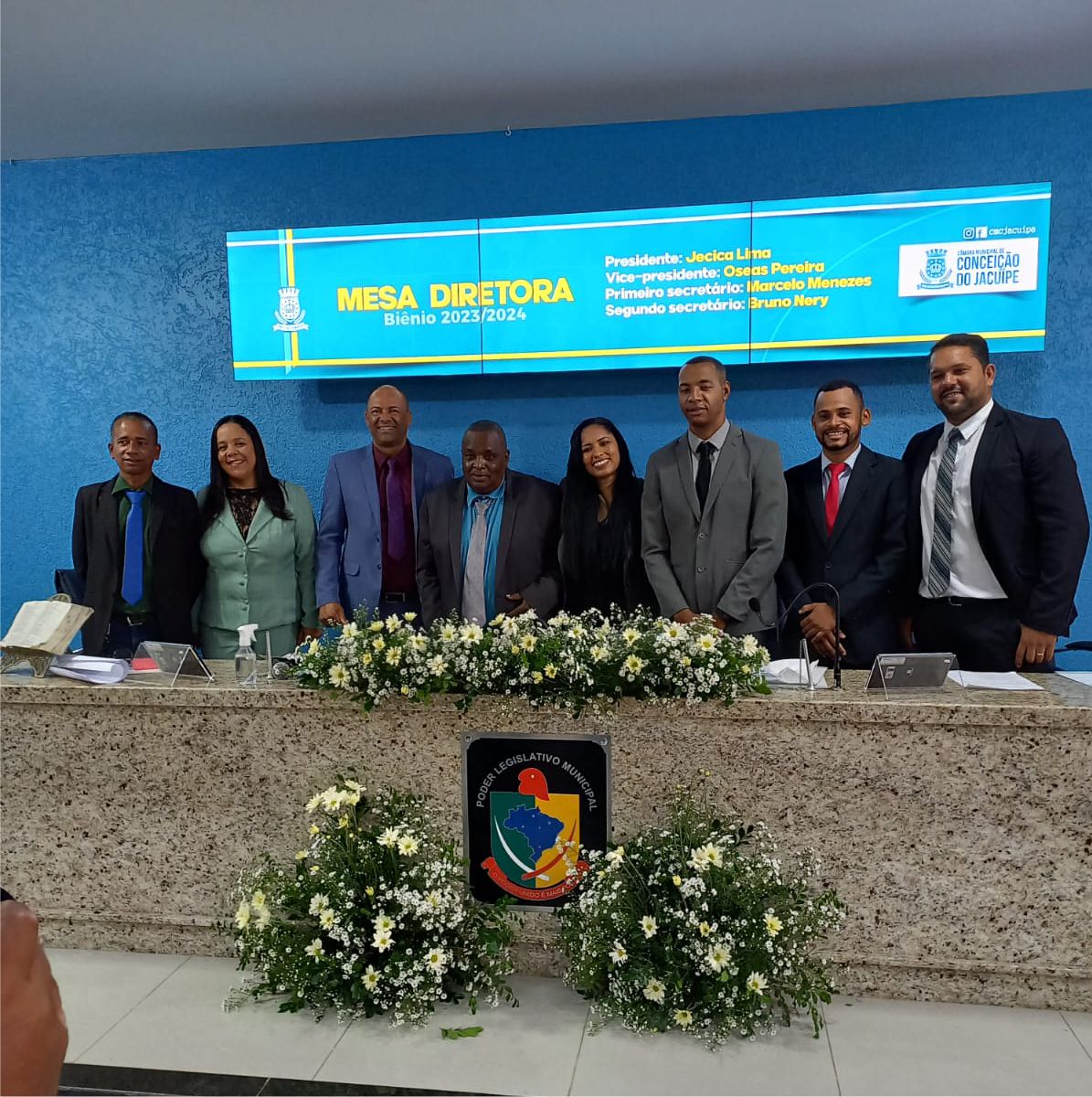 Câmara Municipal de Conceição do Jacuípe realiza eleição para presidente do Biênio 2023-2024