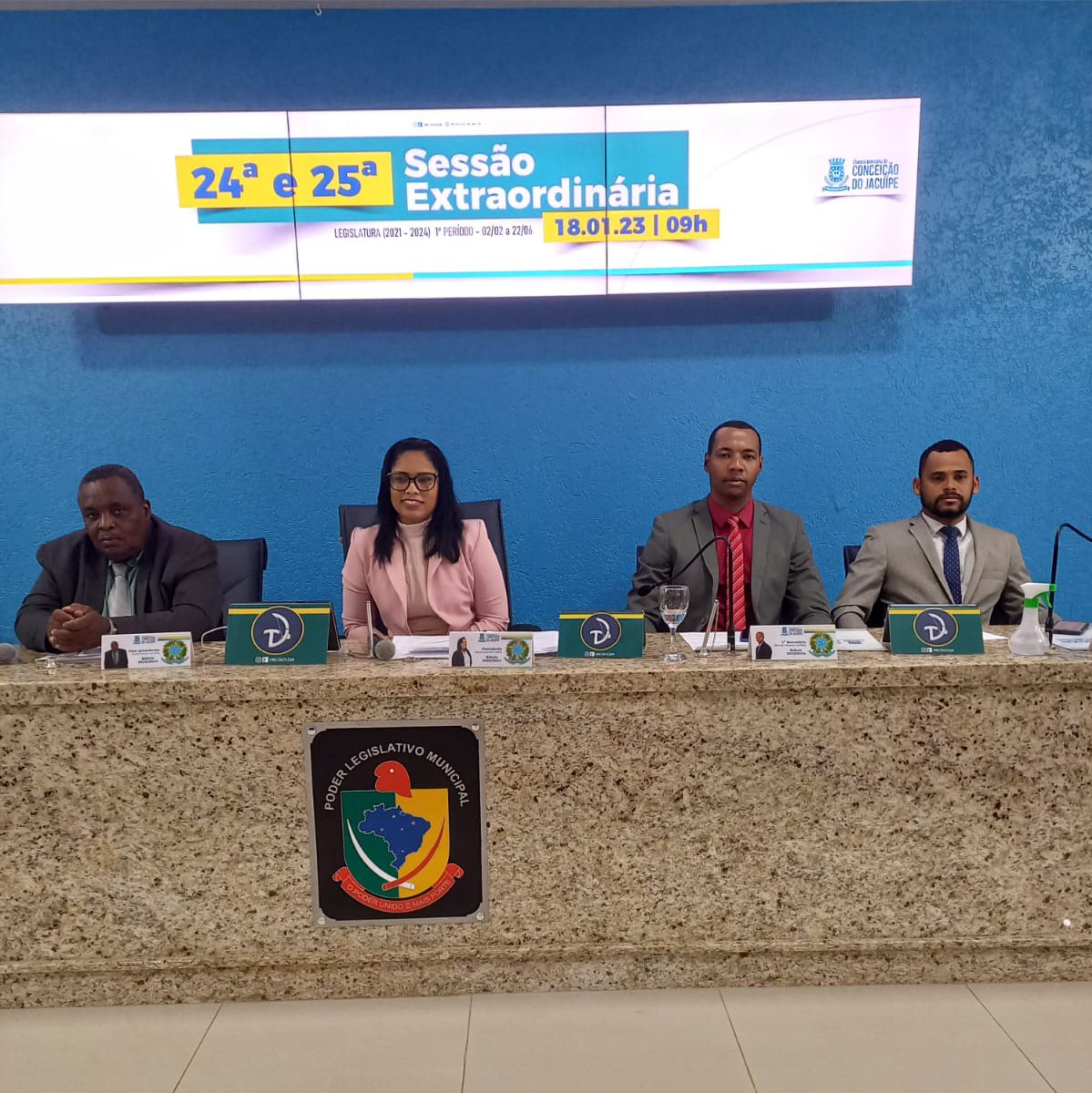 Sessão Extraordinária realizada na Câmara Municipal de Conceição do Jacuípe